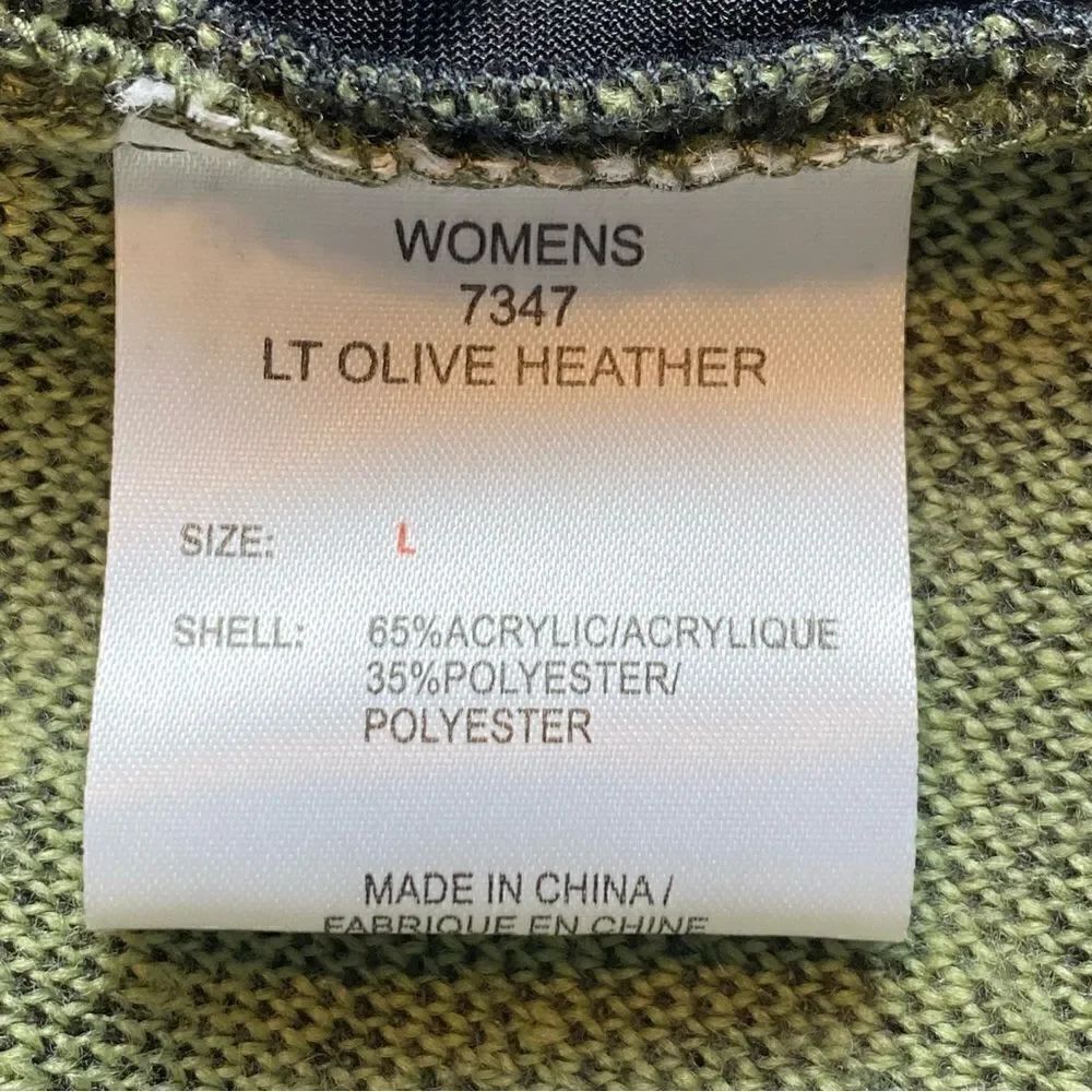Woolrich Light Olive Heather Toggle Button Vest Size Large - Picture 4 of 11